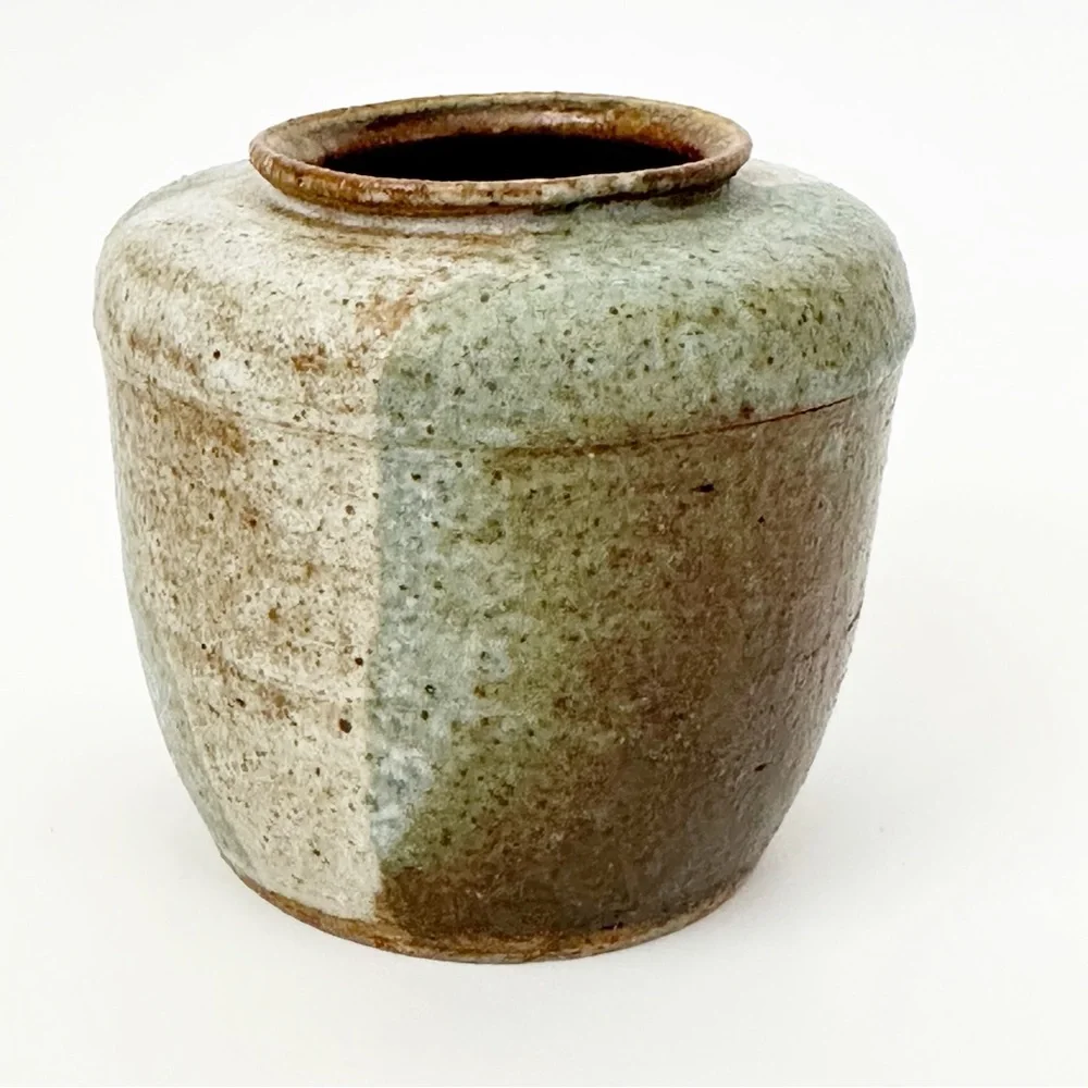 Small Handmade Pottery Vase Home Decor Shelf Sitter Trinket